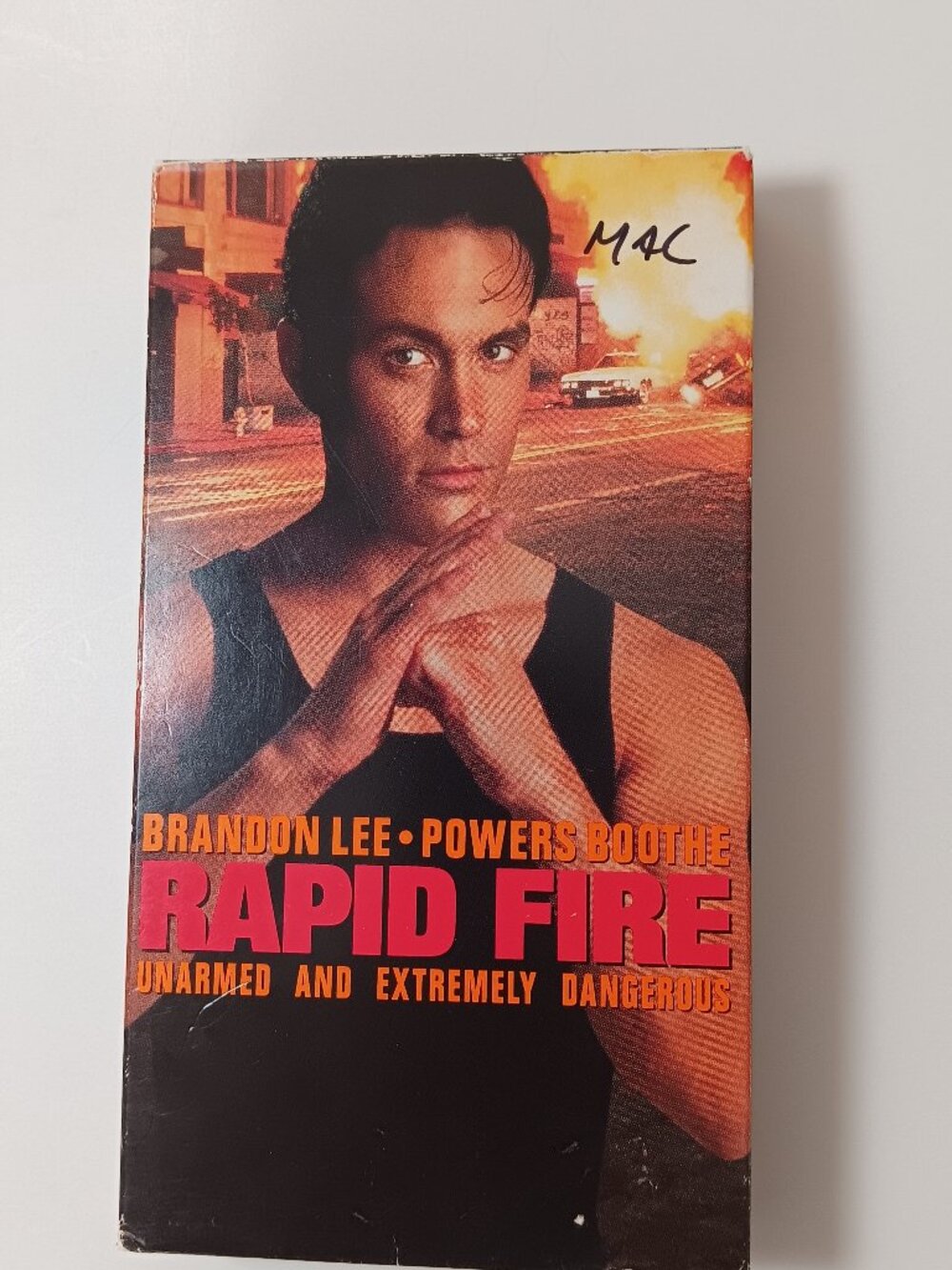 Rapid Fire VHS 1992 Brandon Lee Powers Boothe FOX video martial arts tested